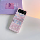 Cute Cartoon Phone Case With Wristband For Samsung Galaxy Z Flip3 Flip4 Flip5 5G - {{ shop_name}} varyfun