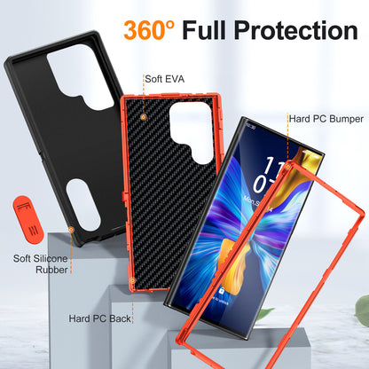 Triple Defense Anti-Drop Protection Case With Bracket For Samsung Galaxy S24 S23 S22 Ultra Plus