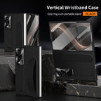 Armor Phone Case Built-In Tempered Glass, Hidden Kickstand & Wrist Strap For Galaxy Z Fold8 Wide Ultra