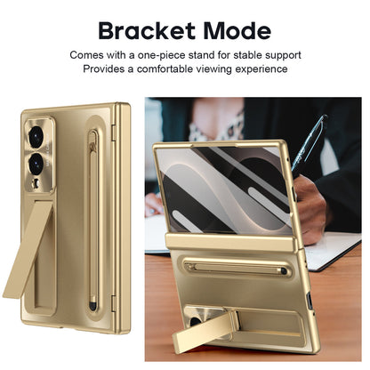 Armor Electroplated Phone Case With Pen Tray & Stylus & Glass Film For Galaxy Z Fold8 Wide Ultra