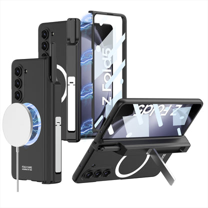 Magnetic Hinge Hidden Bracket All-included Case With Pen Box For Galaxy Z Fold8 Wide Ultra