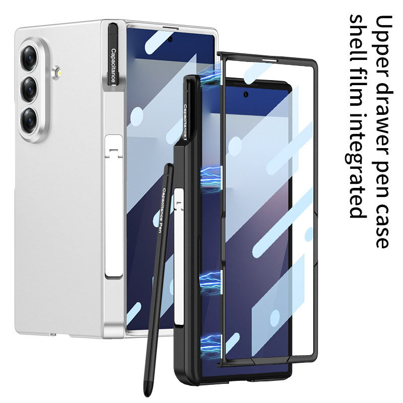 Magnetic Hinge All-included Phone Case With Pen Box For Galaxy Z Fold 7