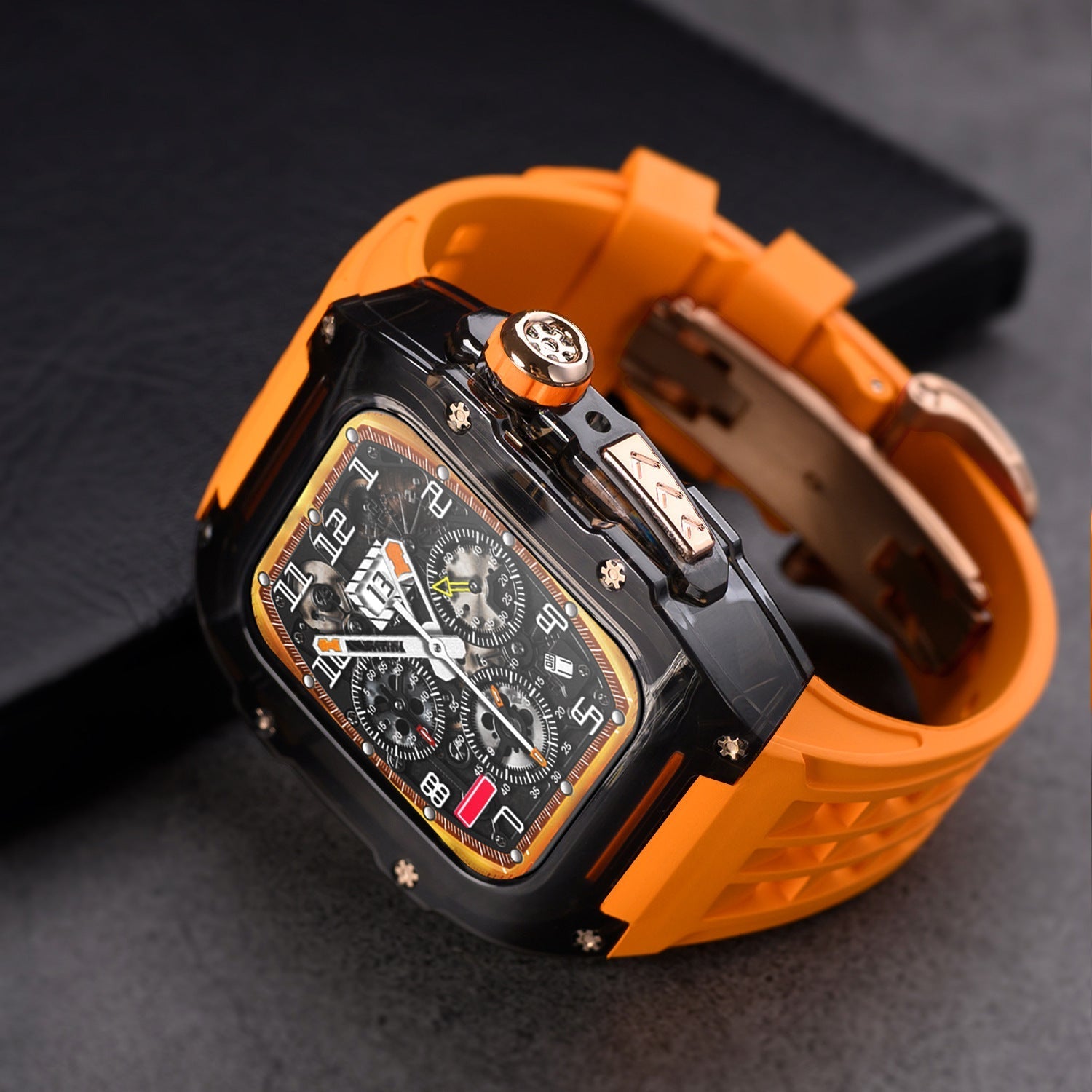 Luxury Case Strap For Apple Watch Series 44/45 mm - mycasety2023 Mycasety