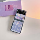 Cute Cartoon Phone Case With Wristband For Samsung Galaxy Z Flip3 Flip4 Flip5 5G - {{ shop_name}} varyfun