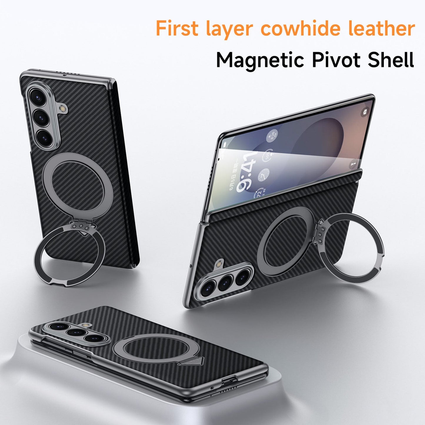 Luxurious Phone Case With Magnetic Bracket For Galaxy Z Fold 7