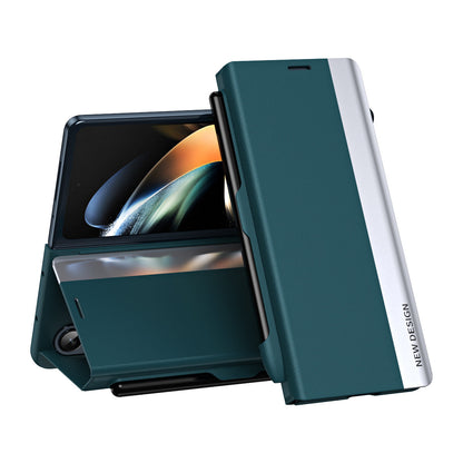 Magnetic Flip Cover Leather Case Pen Slot With Stylus Anti-Fall Phone Case For Samsung Galaxy Z Fold 6/5/4/3