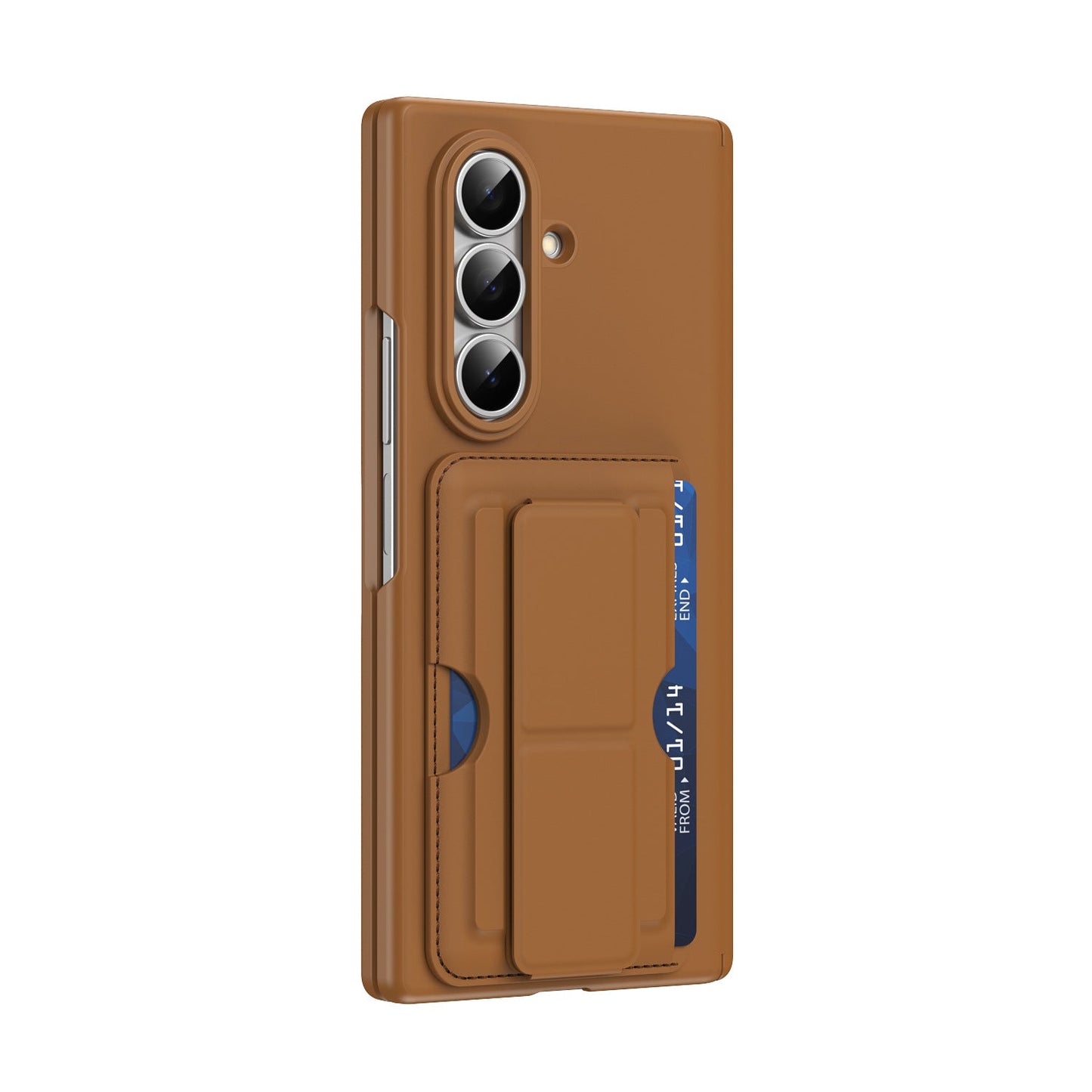 Luxuriuos Leather Business Phone Cover With Card Slot Stand For Galaxy Z Fold 8/7/6/5