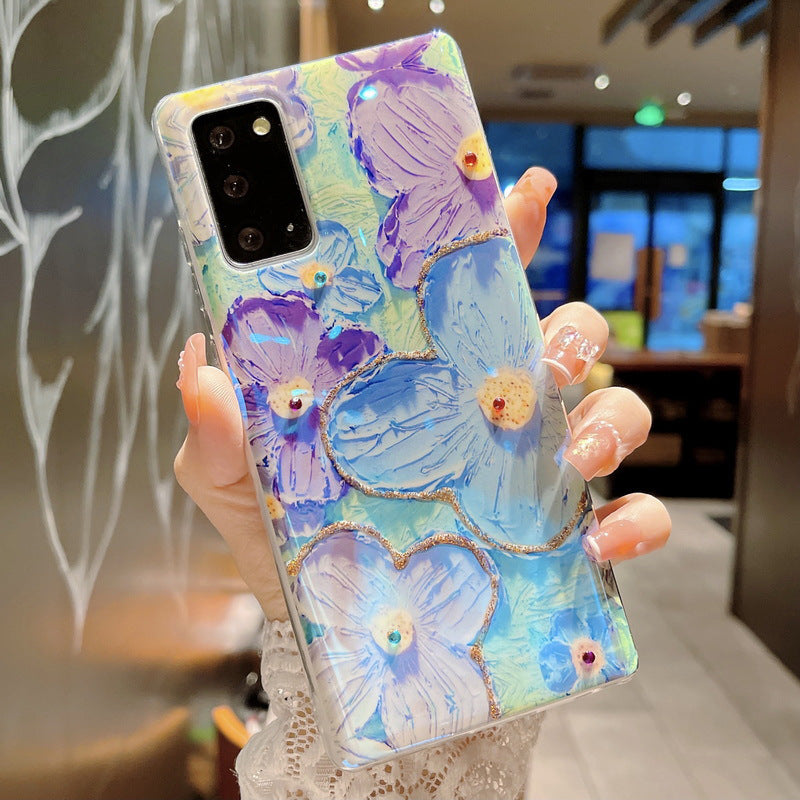 Oil Painting Flower Samsung Phone Case For Galaxy Note Series - {{ shop_name}} varyfun