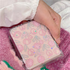 Tulip Flowers Glitter Phone Case With Wristband For Samsung Galaxy Z Flip3 Flip4 Flip5 5G - {{ shop_name}} varyfun