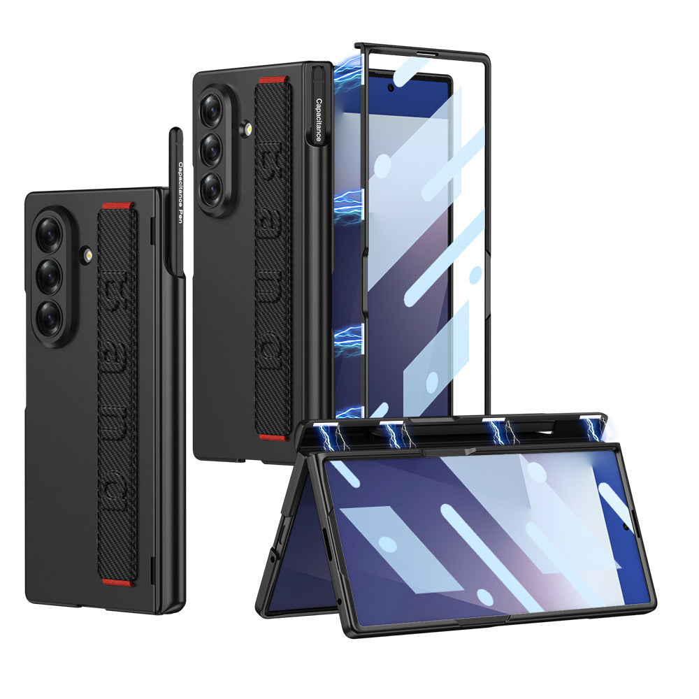 Magnetic Hinge All-included Phone Case With Pen Box & Wristband For Galaxy Z Fold 7/6