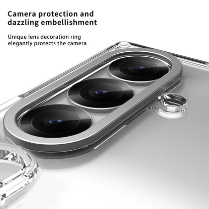 Business Wristband Bracket Hinge Protective Phone Case With Glass Film & Card Holder For Galaxy Z Fold 7/6/5/4
