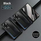 Armor Golden Electroplated Phone Case With Built-in Tempered Glass & Pen Tray For Galaxy Z Fold8 Wide Ultra