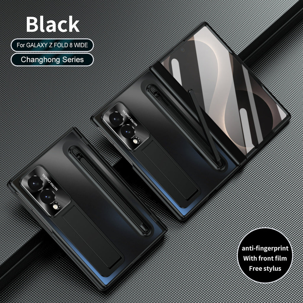 Armor Electroplated Phone Case With Pen Tray & Stylus & Glass Film For Galaxy Z Fold8 Wide Ultra
