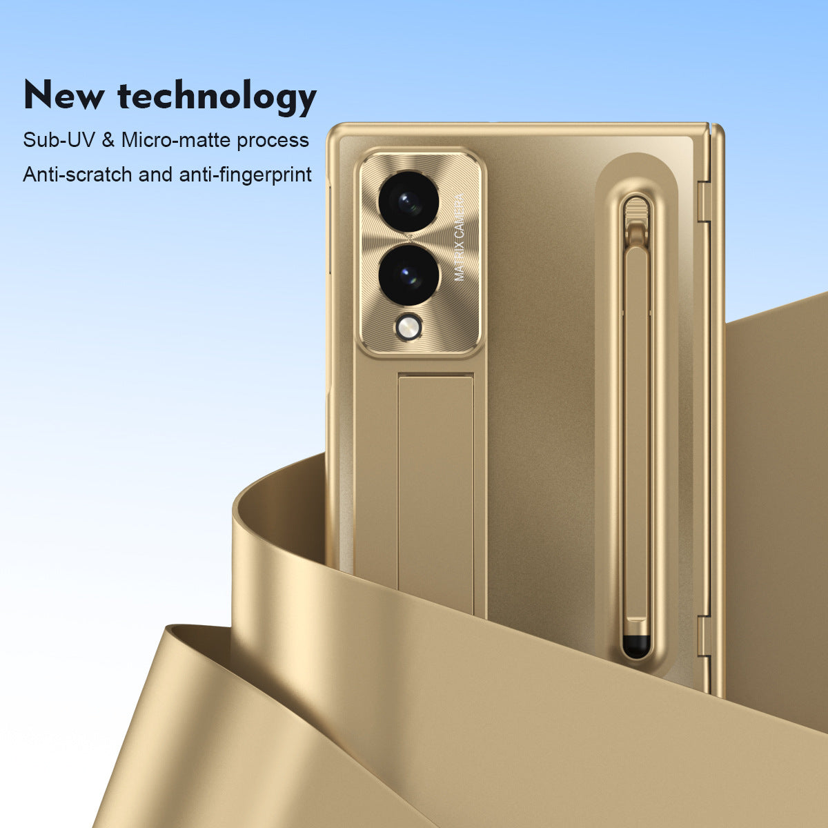 Armor Electroplated Phone Case With Pen Tray & Stylus & Glass Film For Galaxy Z Fold8 Wide Ultra