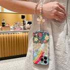 Rainbow Cloud Flower With Wristband For iPhone Case - {{ shop_name}} varyfun