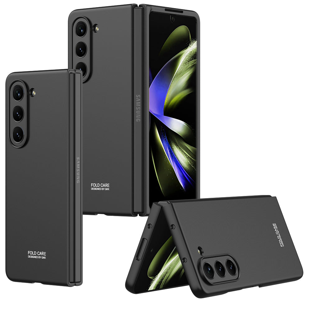 Electroplated Slim Samsung Galaxy Z Fold 5 Case with Front Screen Tempered Glass Protector - Mycasety Mycasety