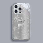 Elk Deer Diamond Glass Case With Lens Protection For iPhone - {{ shop_name}} varyfun