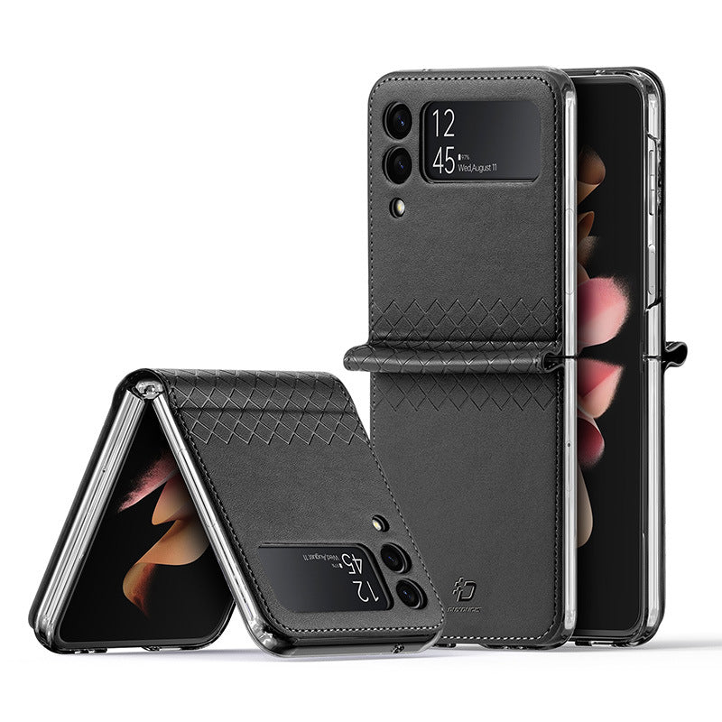 All Inclusive Premium Leather Phone Case For Samsung Galaxy Z Flip5 Flip4
