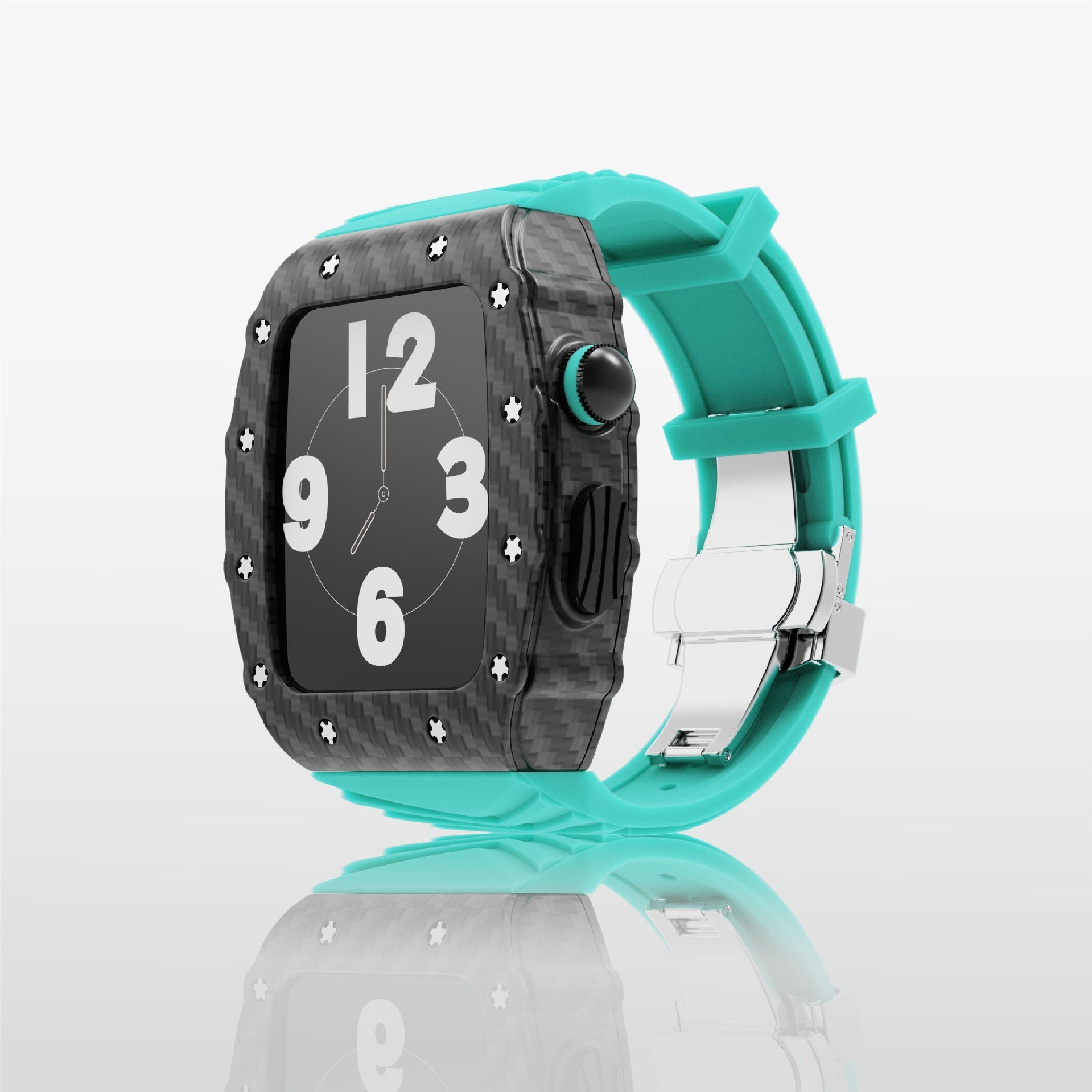 Luxury Metal Case Strap For Apple Watch Series 44/45 mm - mycasety2023 Mycasety