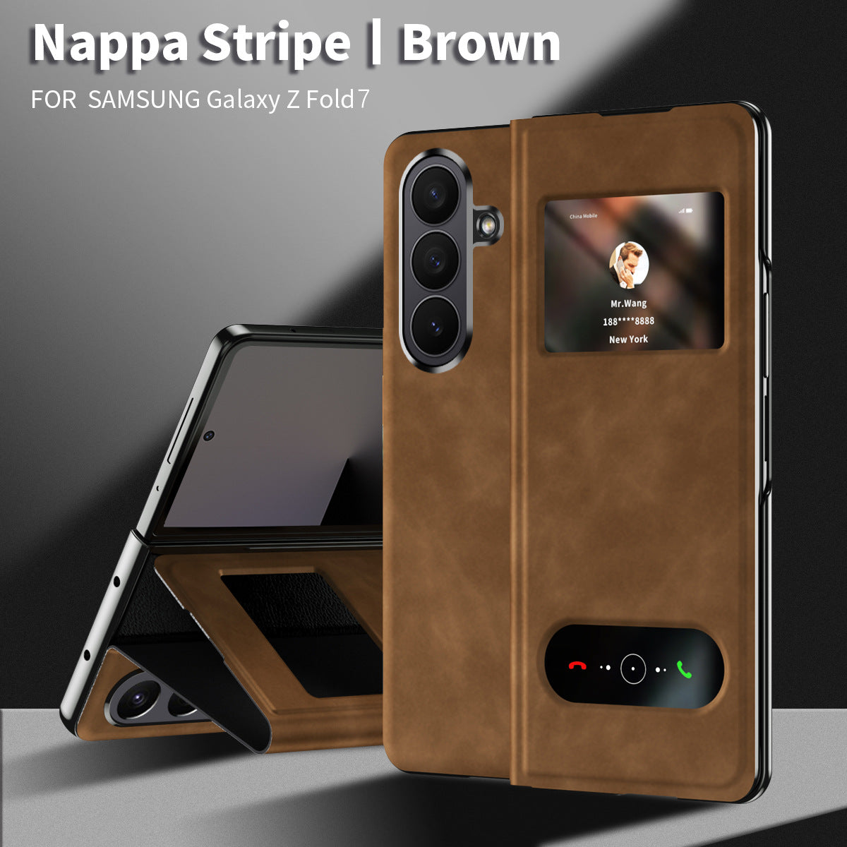 Leather Phone Cover For Galaxy Z Fold Series