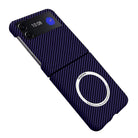 Samsung Galaxy Z Flip 4 | Magnetic Carbon Fiber Phone Case - mycasety2023 Mycasety