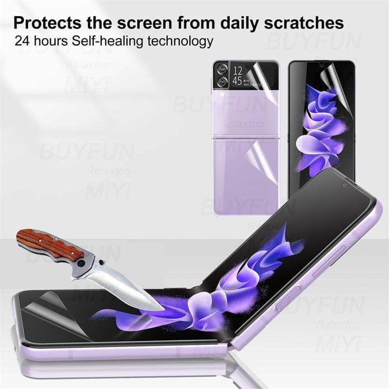 High-End Protective HD Hydrogel Film 3PCS - Samsung Galaxy Z Flip3 Flip4 5G - {{ shop_name}} varyfun