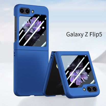 Samsung Galaxy Z Flip5 Case with Front Tempered Glass Film(Pre-sell) - mycasety2023 Mycasety