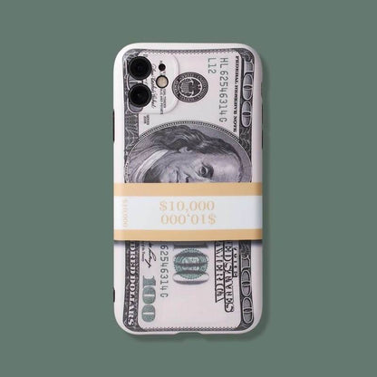 New Creative Personality US Dollar Bill Silicone Phone Case For iPhone - {{ shop_name}} EasyOutdoor