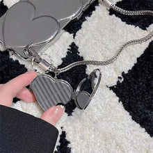 Load image into Gallery viewer, Silver Plated Chain Heart iPhone Case - {{ shop_name}} varyfun
