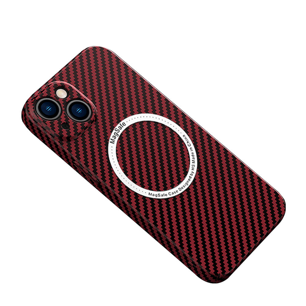 iPhone | Magnetic Carbon Fiber Phone Case - mycasety2023 Mycasety