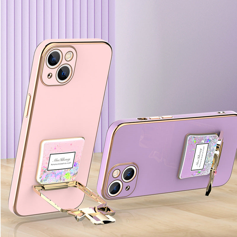 Electorplated All-inclusive Protective Cover For iPhone With Perfume Bottle Holder - {{ shop_name}} varyfun