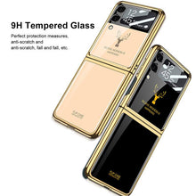 Load image into Gallery viewer, Luxury Deer Glass Samsung Z Flip 3 Case - {{ shop_name}} varyfun
