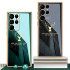 2022 Luxury Deer Pattern Camera All-inclusive Electroplating Process Soft Case For Samsung Galaxy S22 Ultra Plus - {{ shop_name}} varyfun