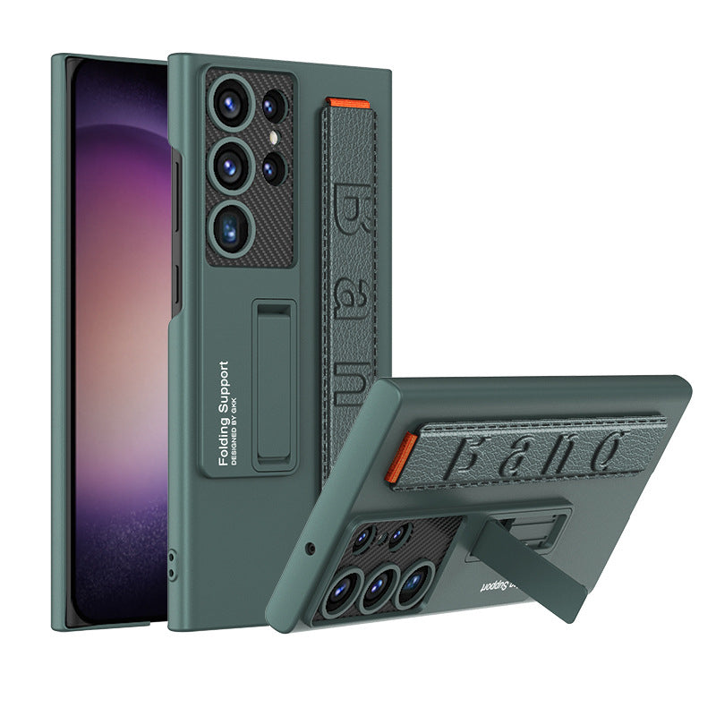 Magnetic Bracket Luxury Wristband Holder Phone Case For Samsung Galaxy S23 S22 Ultra Plus - mycasety2023 Mycasety