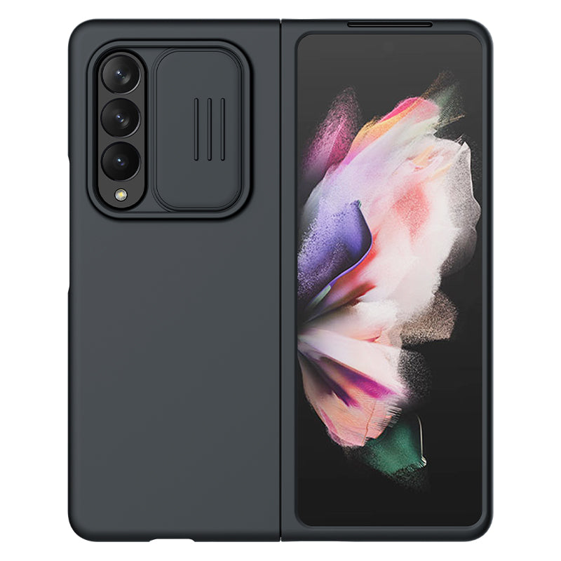 Luxury Camera Camshield Slide Silky Silicone Protective Cover For Samsung Galaxy Z Fold 3 5G - {{ shop_name}} varyfun