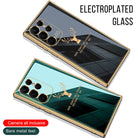 2022 Luxury Deer Pattern Camera All-inclusive Electroplating Process Soft Case For Samsung Galaxy S22 Ultra Plus - {{ shop_name}} varyfun