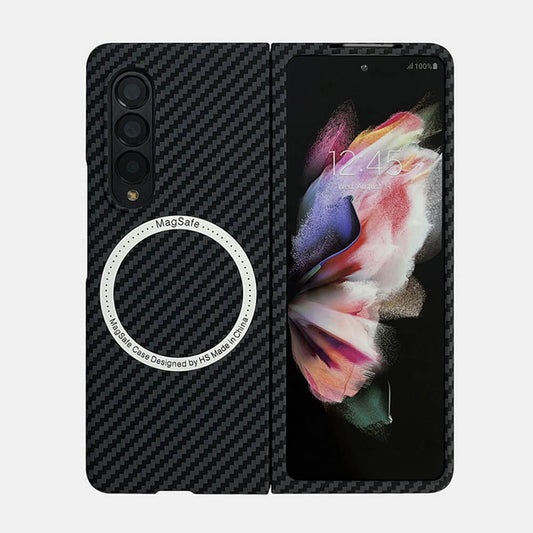 Samsung Galaxy Z Fold Series | Magnetic Carbon Fiber Phone Case - mycasety2023 Mycasety