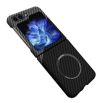 Samsung Galaxy Z Flip5 | Magnetic Carbon Fiber Phone Case - mycasety2023 Mycasety
