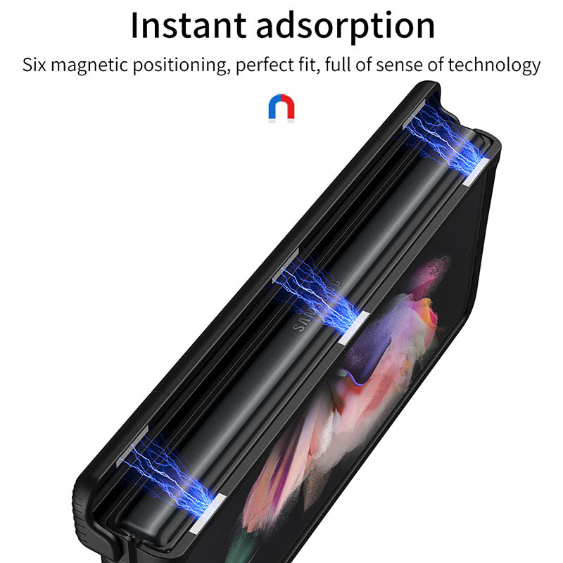 2022 Magnetic Armor All-included Protective Cover With Hinge Holder For Samsung Galaxy Z Fold 3 5G - {{ shop_name}} varyfun
