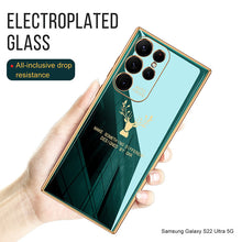 Load image into Gallery viewer, 2022 Luxury Deer Pattern Camera All-inclusive Electroplating Process Soft Case For Samsung Galaxy S22 Ultra Plus - {{ shop_name}} varyfun
