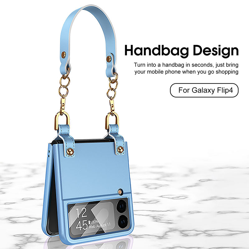 Exquisite Handbags Fashion Style Cover For Samsung Galaxy Z Flip3 Flip4 5G With Back Screen Protector - {{ shop_name}} EasyOutdoor