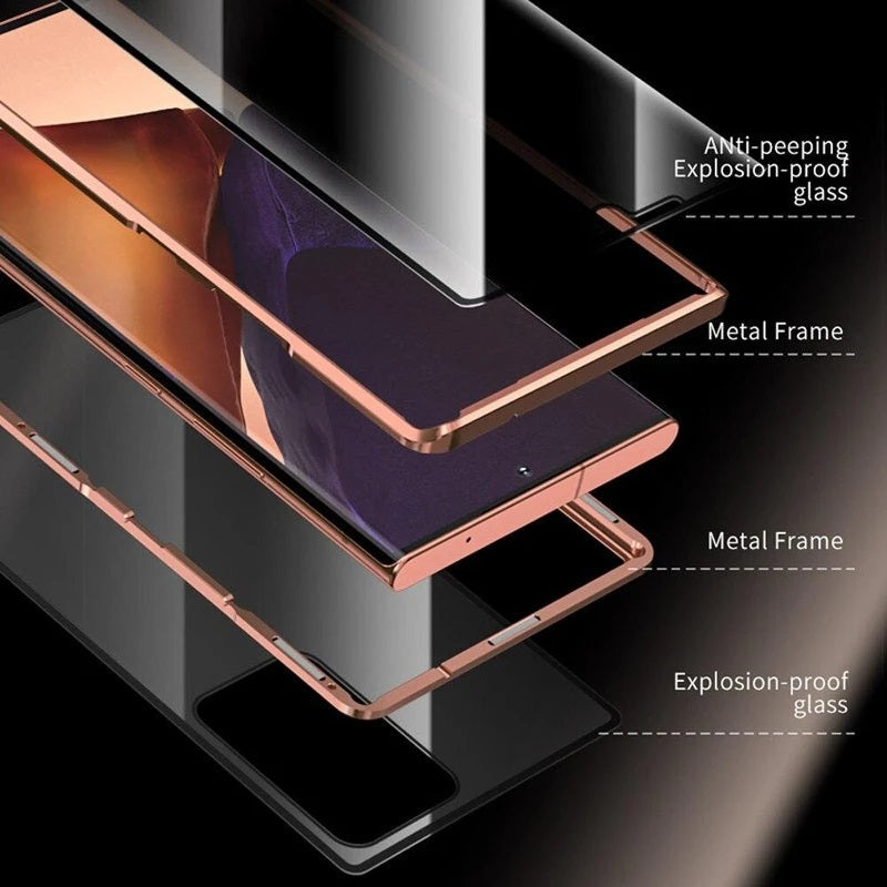 2022 Samsung Magnetic Double-Sided Protection Tempered Glass Phone Case - {{ shop_name}} varyfun