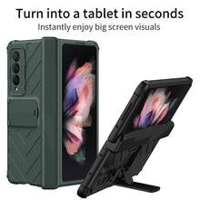 Load image into Gallery viewer, 2022 Magnetic Armor All-included Protective Cover With Hinge Holder For Samsung Galaxy Z Fold 3 5G - {{ shop_name}} varyfun
