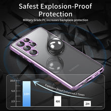 Load image into Gallery viewer, Samsung Galaxy Magnetic Double-Sided Protection Tempered Glass Phone Case - {{ shop_name}} varyfun
