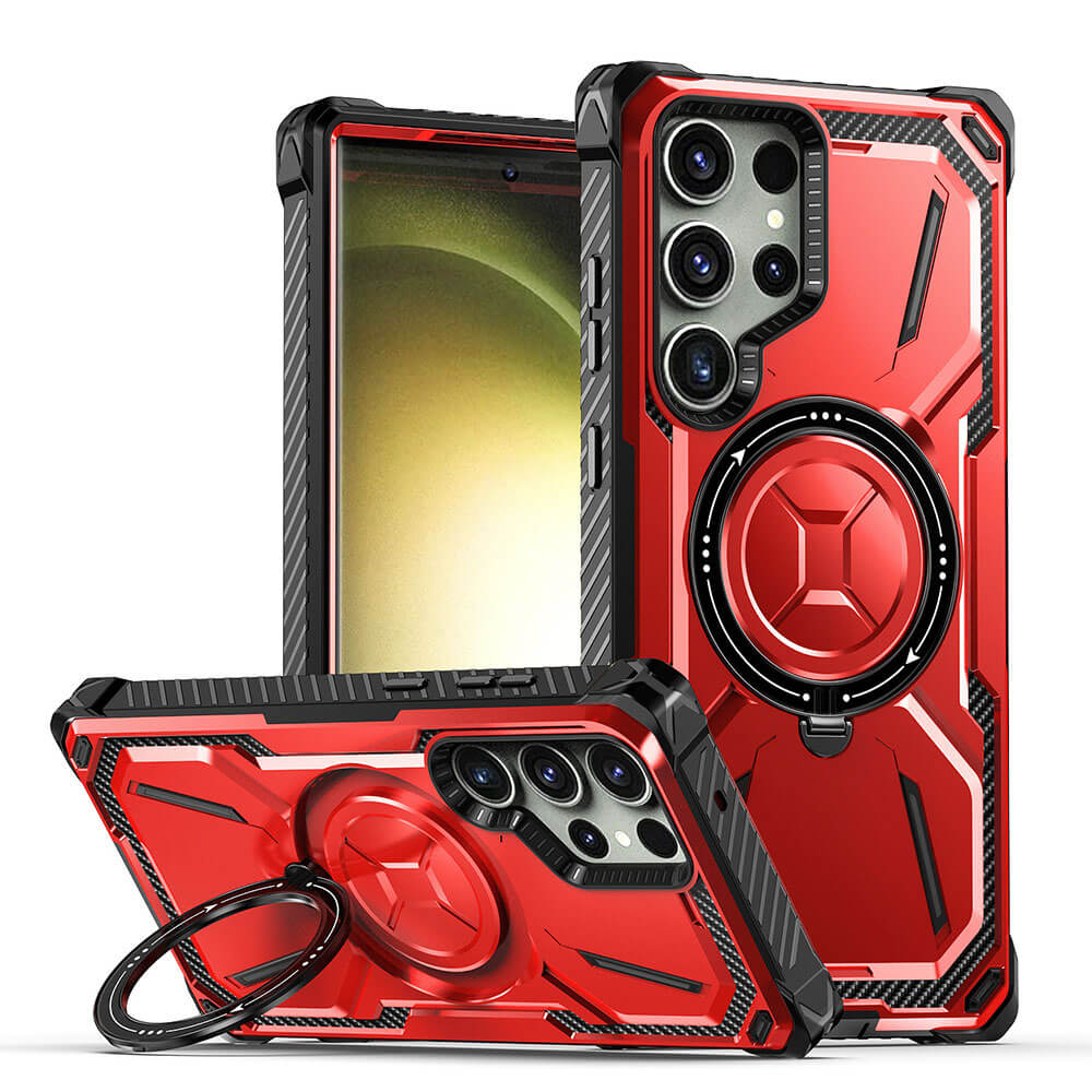Metal Armor Four Corners Anti-Fall Magnetic Phone Case For Samsung Galaxy - {{ shop_name}} varyfun