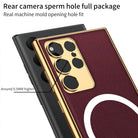 Magnetic Magsafe Leather Soft Case for Samsung Galaxy S23 Ultra Plus - mycasety2023 Mycasety