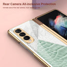 Python Leopard Print Tempered Glass Case for Samsung Galaxy Z Fold 3 5G - {{ shop_name}} varyfun