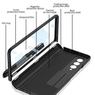 Magnetic Frame Plastic Stand Tempered Glass Screen All-included Case With Pen Slot For Samsung Galaxy Z Fold 3 5G - {{ shop_name}} Varyfun