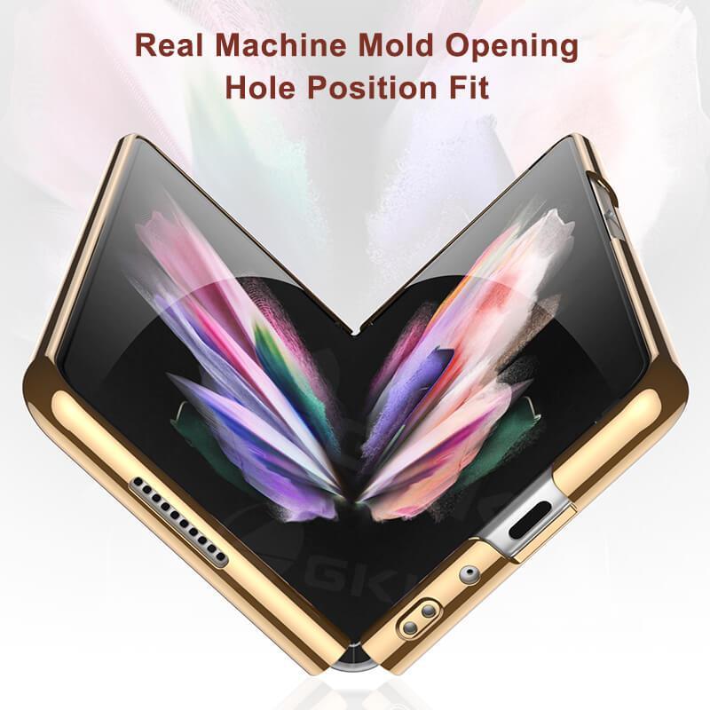 Python Leopard Print Tempered Glass Case for Samsung Galaxy Z Fold 3 5G - {{ shop_name}} varyfun