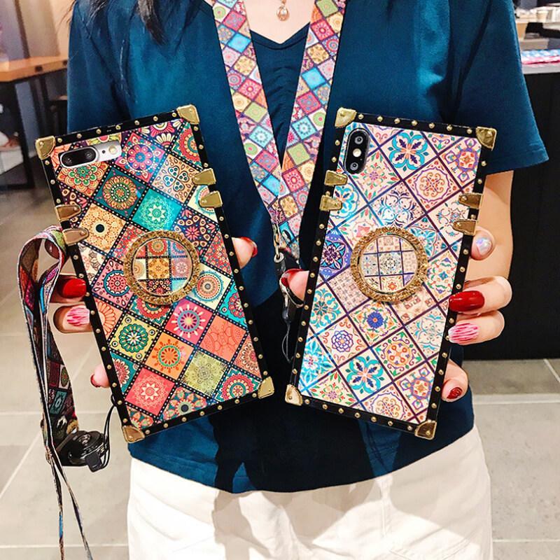 High Quality Bohemian Lanyard Ring Phone Case For Huawei and Xiaomi - {{ shop_name}} varyfun